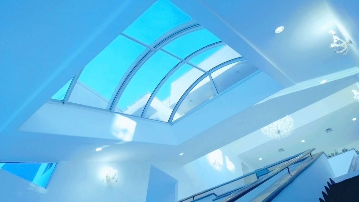 Glass Domed Opening Roof